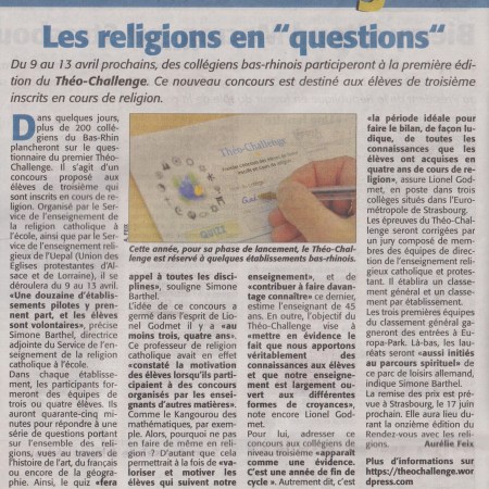 L’Ami Hebdo – 1 avril 2018